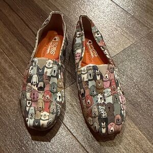 Skechers BOBS Multicolor Wag Dog Print Slip-On Loafers